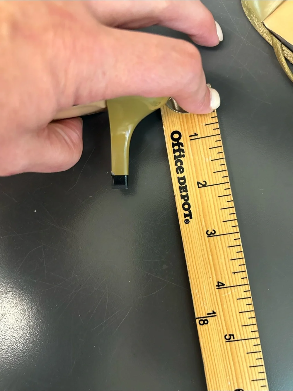 ZARA Olive Green Pointed Toe Bow kittenheel mules 40
